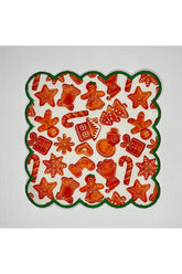 Sulu boya Kurabiye Dekorasyon Desenli Dijital Baskılı Nakış Kenar Kokteyl Peçetesi